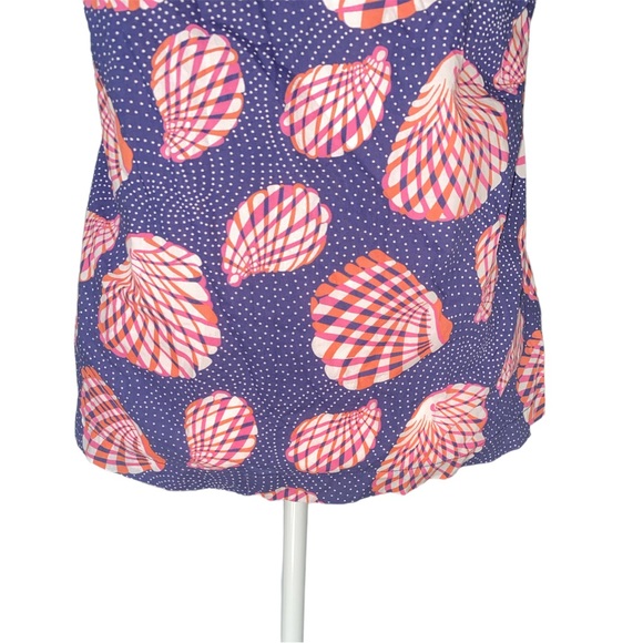 Lilly Pulitzer Hannah Tie Front Keyhole Top in Great Escape Print - L - Picture 7 of 11